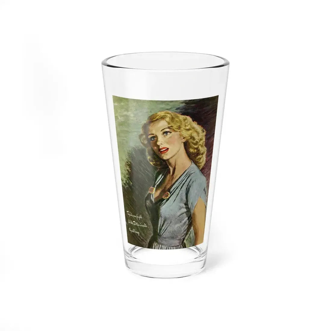 Mrs. Hoyle and the Hotel Royalston, Good Housekeeping, January 1945 (Magazine Illustration) Pint Glass 16oz 16oz - Go Mug Yourself