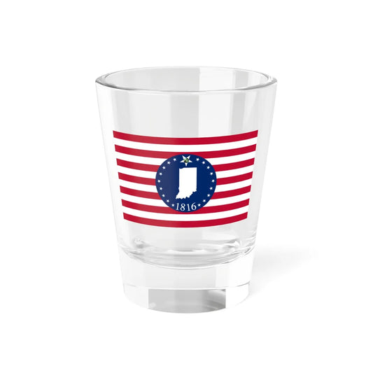 Mrs. K. F. Brook Indiana State Flag Proposal (India) Shot Glass 1.5oz 1.5oz - Go Mug Yourself