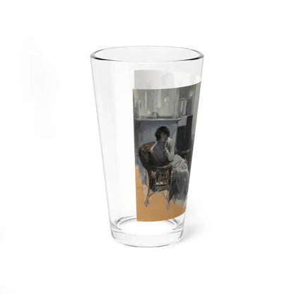 Mrs. Ryder's Happiness, American Weekly interior illustration, September 1918 (Magazine Illustration) Pint Glass 16oz - Go Mug Yourself