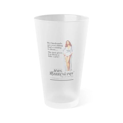 MRS. BARRINGTON 1974 Movie Poster - Frosted Pint Glass 16oz-Go Mug Yourself