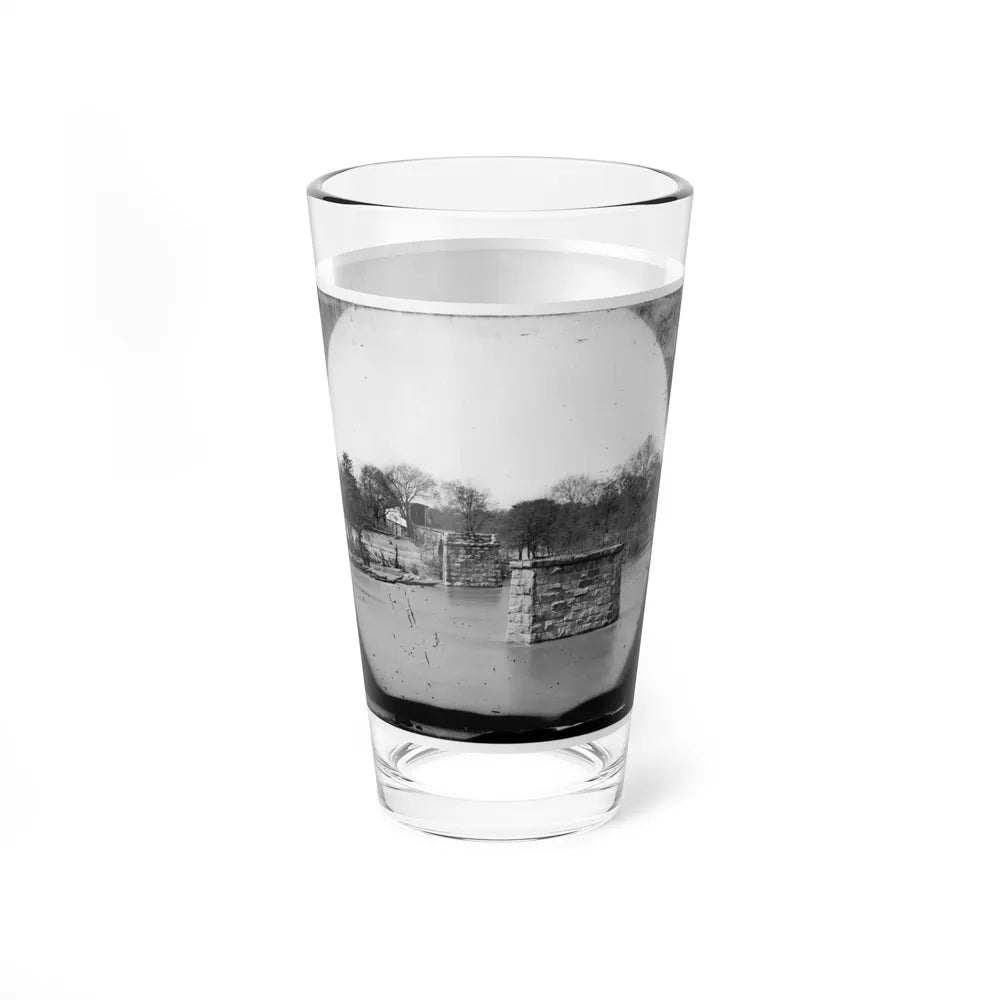 Mrs. Nelson's Crossing, Va. Ruins Of The Richmond And York River Railroad Bridge Across The Pamunkey, Above White House (U.S. Civil War) Pint Glass 16oz-Go Mug Yourself