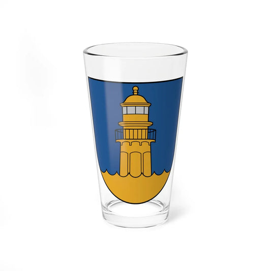 Mērsraga novads COA (Latvia) (Coat of Arms) Pint Glass 16oz 16oz - Go Mug Yourself