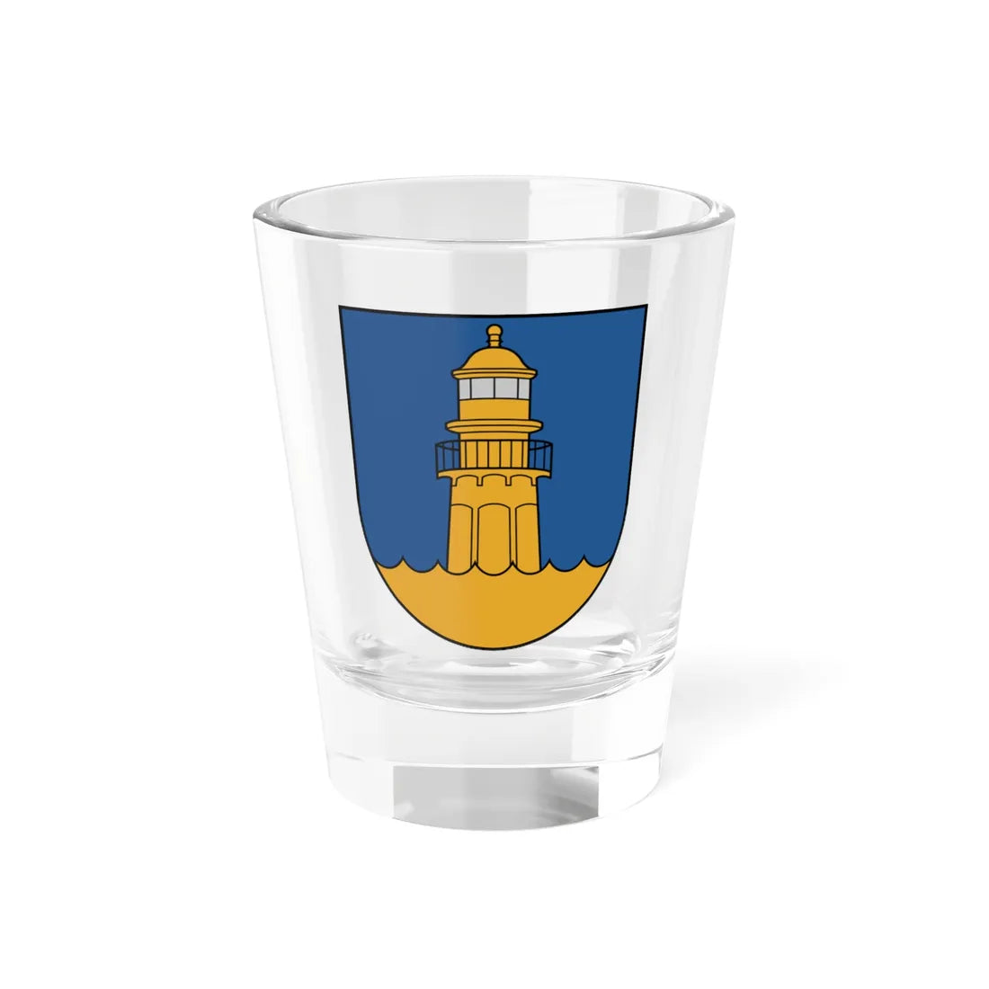 Mērsraga novads COA (Latvia) (Coat of Arms) Shot Glass 1.5oz 1.5oz - Go Mug Yourself