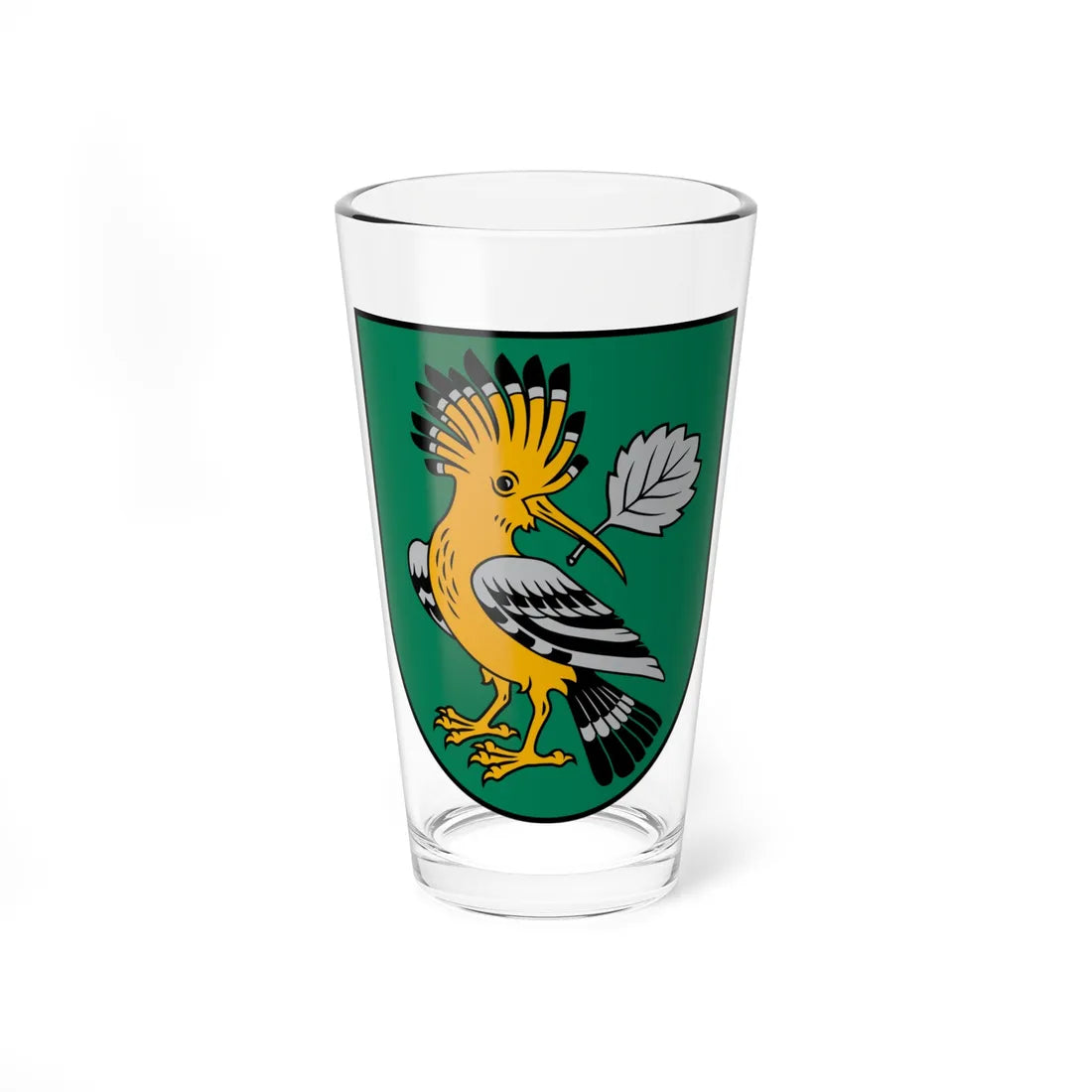 Mārupes novada ģerbonis (Latvia) (Coat of Arms) Pint Glass 16oz 16oz - Go Mug Yourself