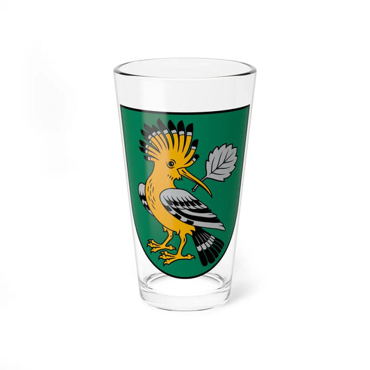 Mārupes novada ģerbonis (Latvia) (Coat of Arms) Pint Glass 16oz 16oz - Go Mug Yourself
