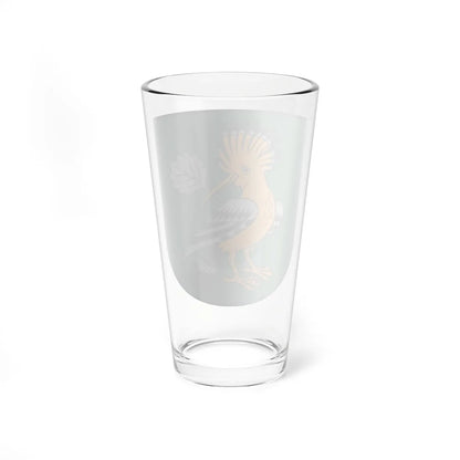 Mārupes novada ģerbonis (Latvia) (Coat of Arms) Pint Glass 16oz - Go Mug Yourself