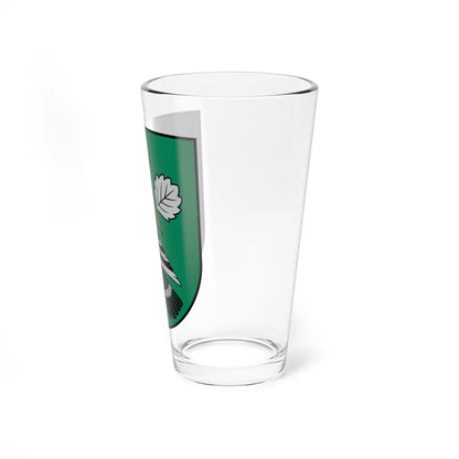 Mārupes novada ģerbonis (Latvia) (Coat of Arms) Pint Glass 16oz - Go Mug Yourself