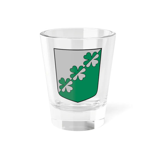 Mārupes pagasta ģerbonis (Latvia) (Coat of Arms) Shot Glass 1.5oz 1.5oz - Go Mug Yourself