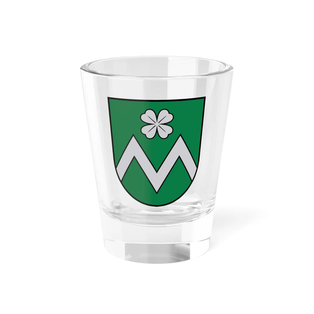 Mārupes pilsētas ģerbonis (Latvia) (Coat of Arms) Shot Glass 1.5oz 1.5oz - Go Mug Yourself