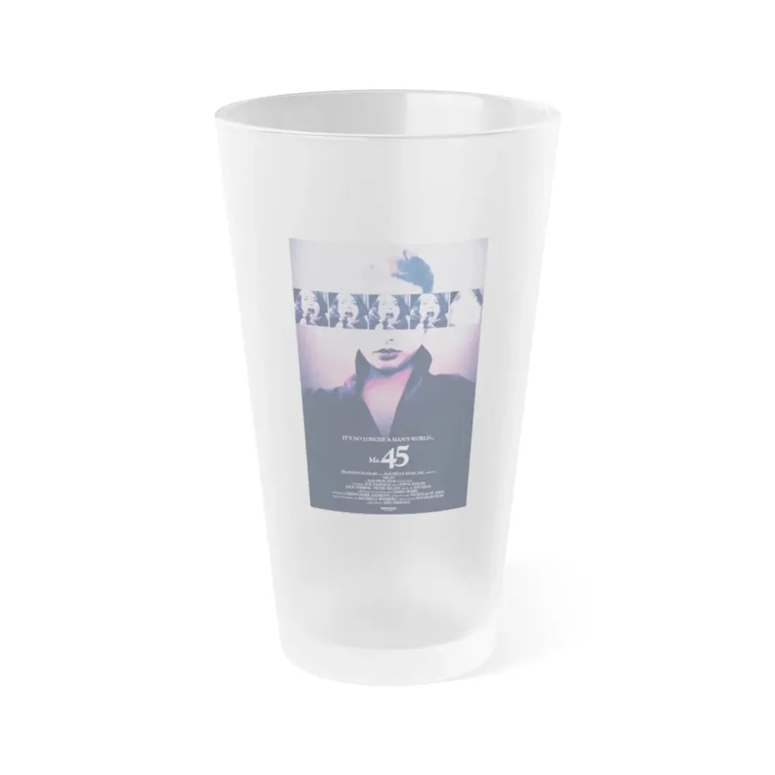 MS. 45 (ANGEL OF VENGEANCE) 3 1981 Movie Poster - Frosted Pint Glass 16oz 16oz Frosted - Go Mug Yourself