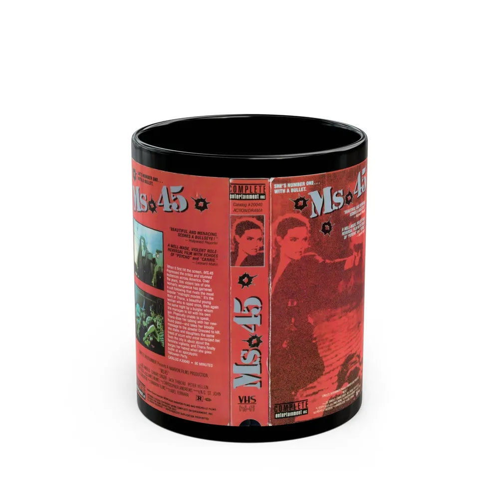 MS 45 (VHS COVER) - Black Coffee Mug-11oz-Go Mug Yourself