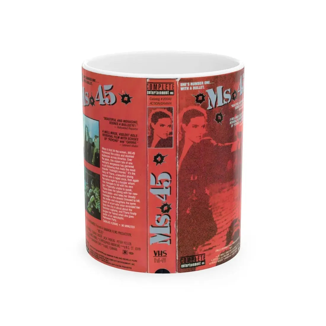 MS 45 (VHS COVER) - White Coffee Mug 11oz - Go Mug Yourself