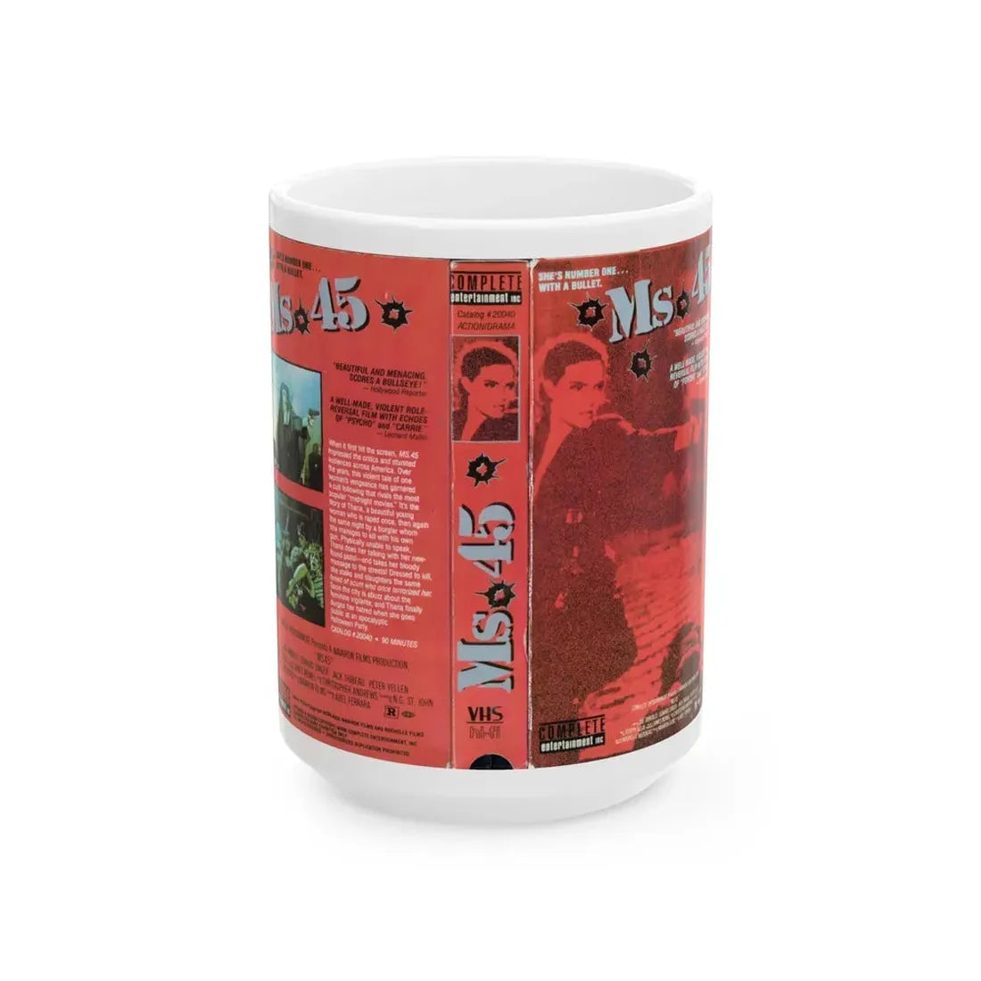 MS 45 (VHS COVER) - White Coffee Mug 15oz - Go Mug Yourself