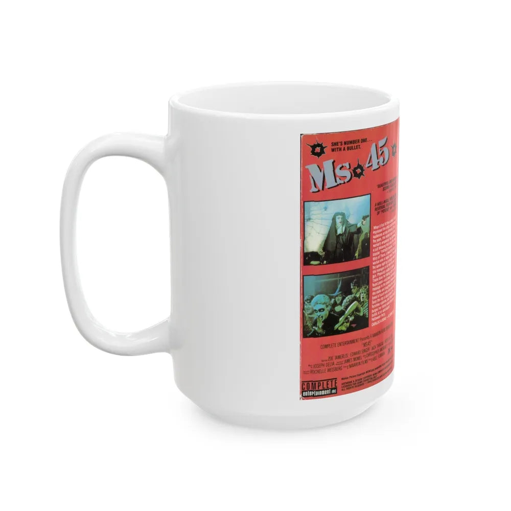 MS 45 (VHS COVER) - White Coffee Mug-Go Mug Yourself