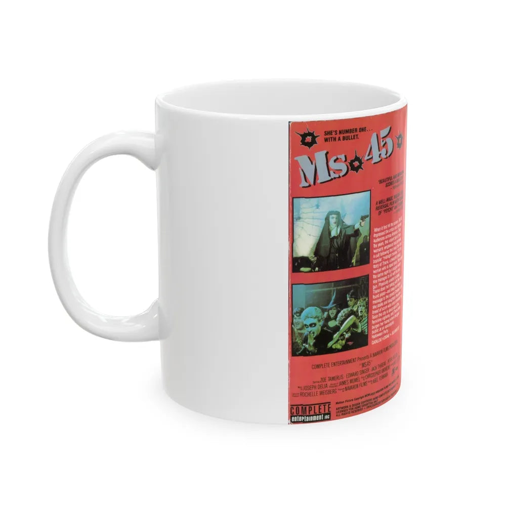 MS 45 (VHS COVER) - White Coffee Mug-Go Mug Yourself