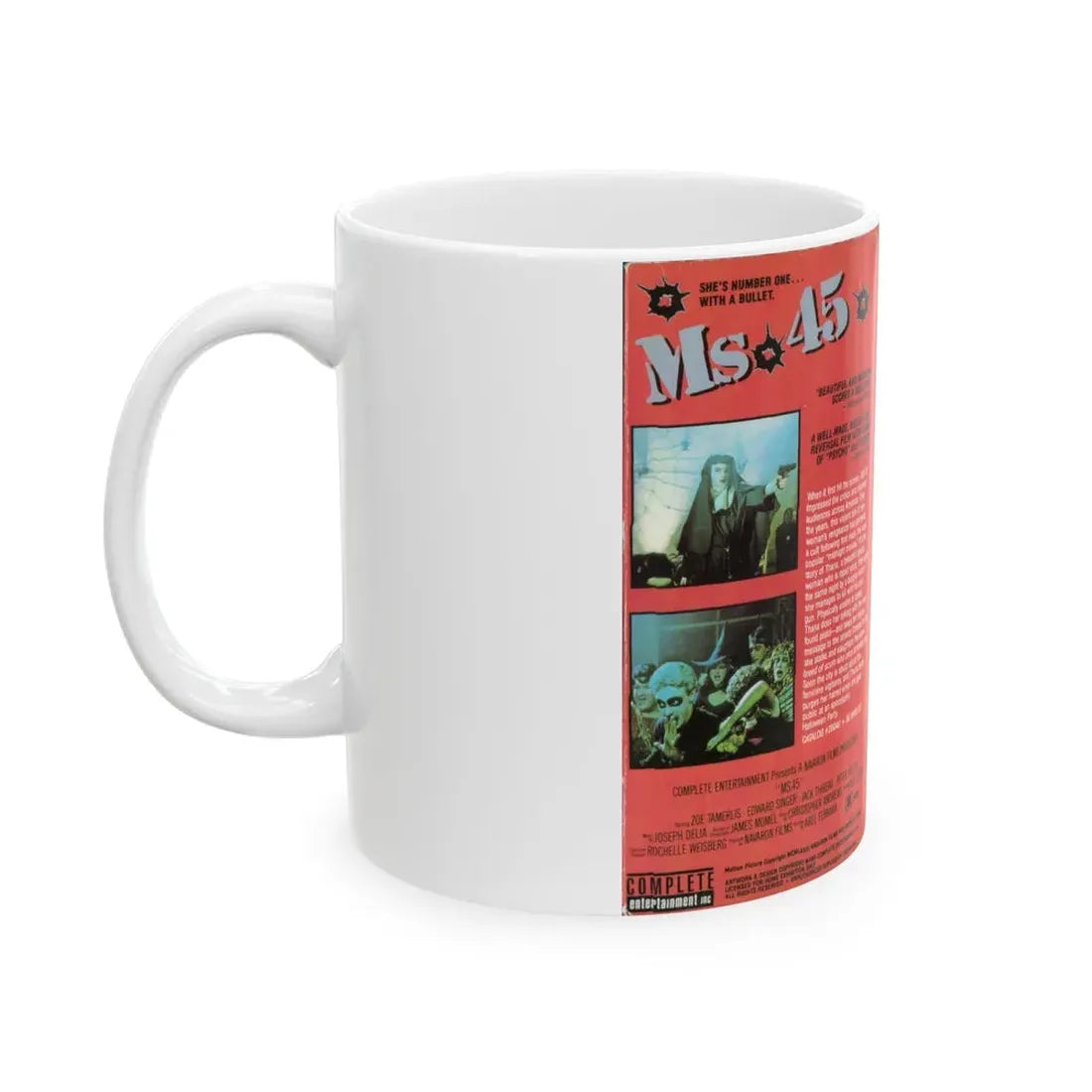 MS 45 (VHS COVER) - White Coffee Mug - Go Mug Yourself