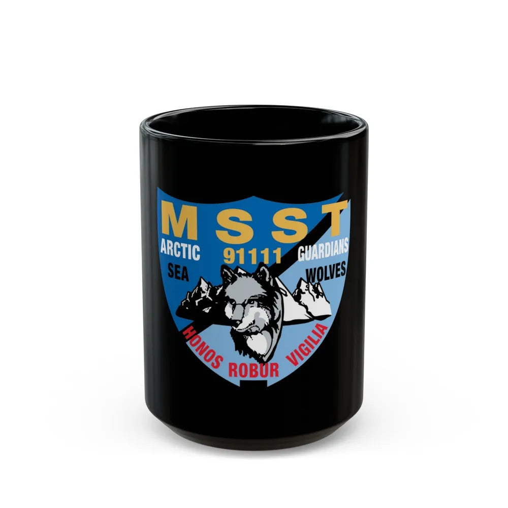 MSST Anchorage NEW 2006 (U.S. Coast Guard) Black Coffee Mug-15oz-Go Mug Yourself