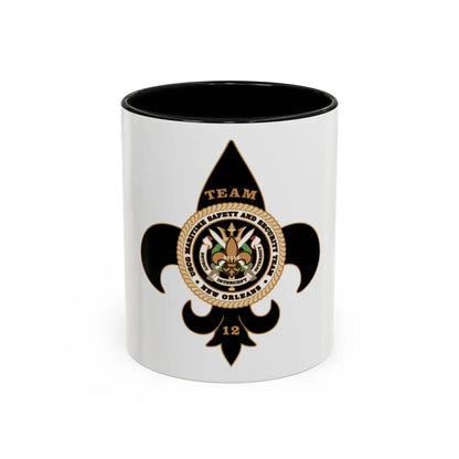 MSST New Orleans Team 12 (U.S. Coast Guard) Accent Coffee Mug 11oz Black - Go Mug Yourself