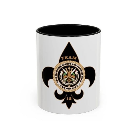 MSST New Orleans Team 12 (U.S. Coast Guard) Accent Coffee Mug 11oz Black - Go Mug Yourself