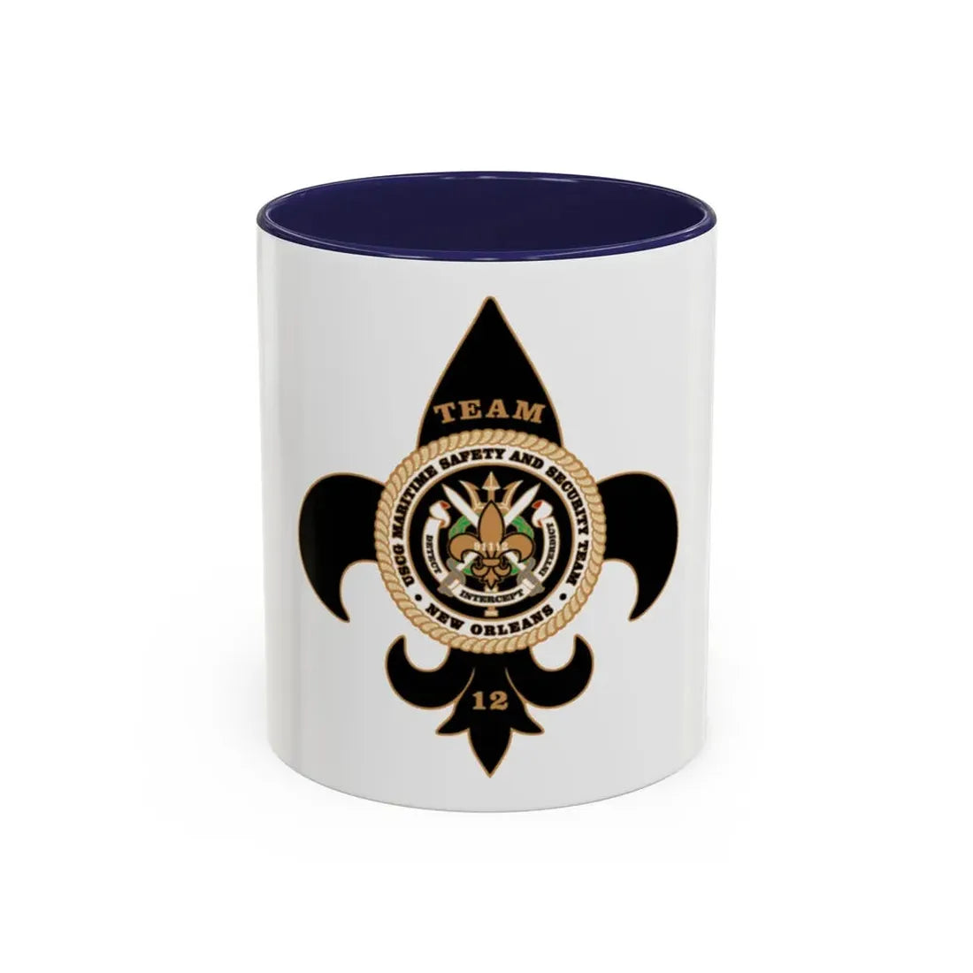 MSST New Orleans Team 12 (U.S. Coast Guard) Accent Coffee Mug 11oz Navy - Go Mug Yourself