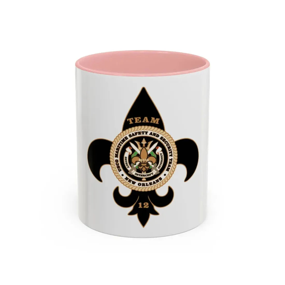 MSST New Orleans Team 12 (U.S. Coast Guard) Accent Coffee Mug 11oz Pink - Go Mug Yourself