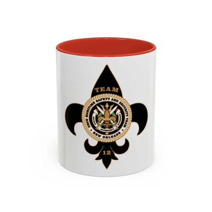 MSST New Orleans Team 12 (U.S. Coast Guard) Accent Coffee Mug 11oz Red - Go Mug Yourself