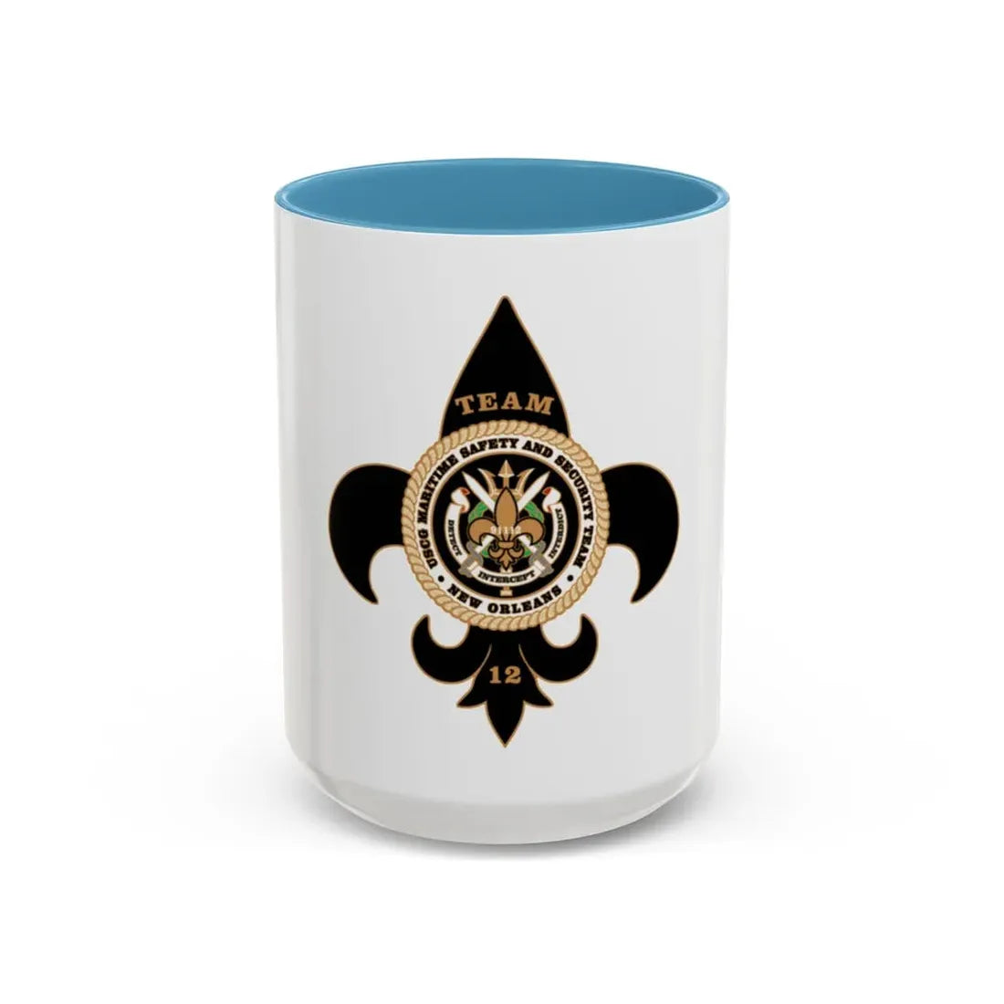 MSST New Orleans Team 12 (U.S. Coast Guard) Accent Coffee Mug 15oz Light Blue - Go Mug Yourself