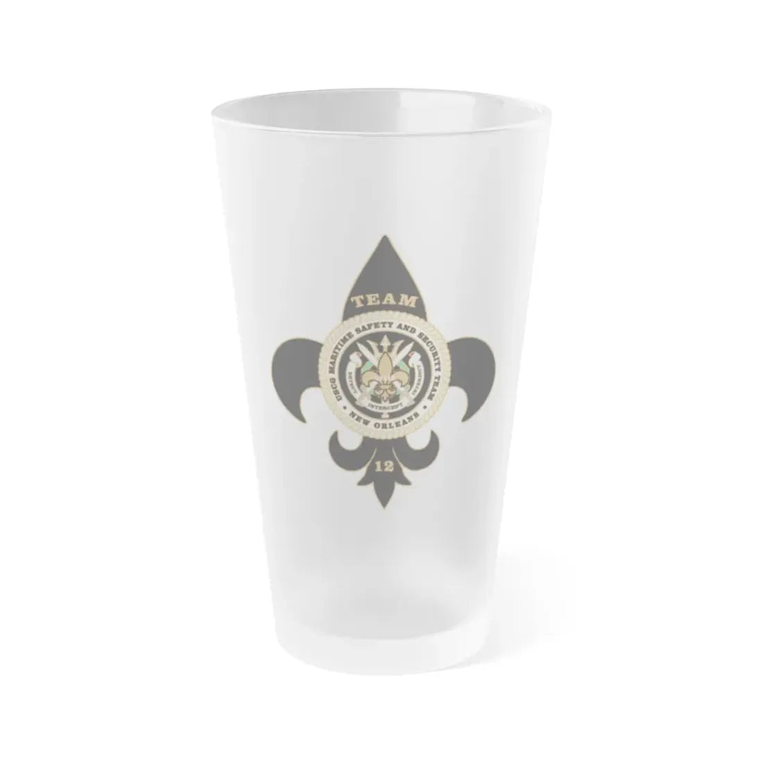 MSST New Orleans Team 12 (U.S. Coast Guard) Frosted Pint Glass 16oz Default Title - Go Mug Yourself