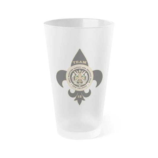 MSST New Orleans Team 12 (U.S. Coast Guard) Frosted Pint Glass 16oz Default Title - Go Mug Yourself