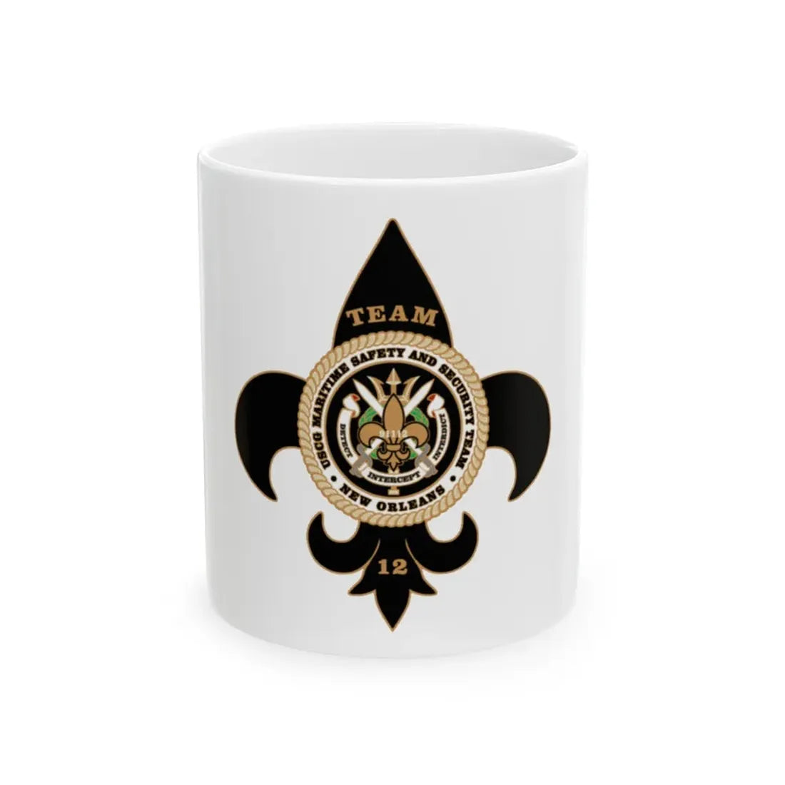 MSST New Orleans Team 12 (U.S. Coast Guard) White Coffee Mug 11oz - Go Mug Yourself