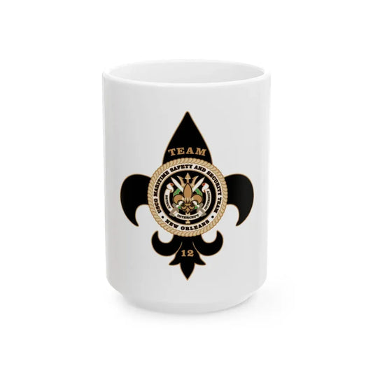 MSST New Orleans Team 12 (U.S. Coast Guard) White Coffee Mug 15oz - Go Mug Yourself