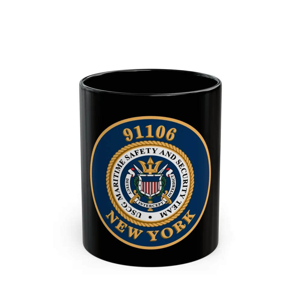 MSST New York 91106 Maritime Safety & Sec Team (U.S. Coast Guard) Black Coffee Mug-11oz-Go Mug Yourself