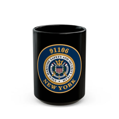 MSST New York 91106 Maritime Safety & Sec Team (U.S. Coast Guard) Black Coffee Mug-15oz-Go Mug Yourself