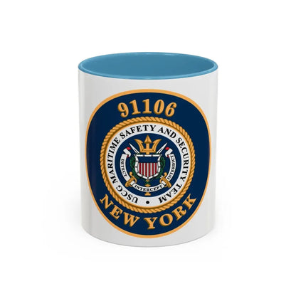 MSST New York 91106 Maritime Safety & Sec Team (U.S. Coast Guard) Accent Coffee Mug 11oz Light Blue - Go Mug Yourself