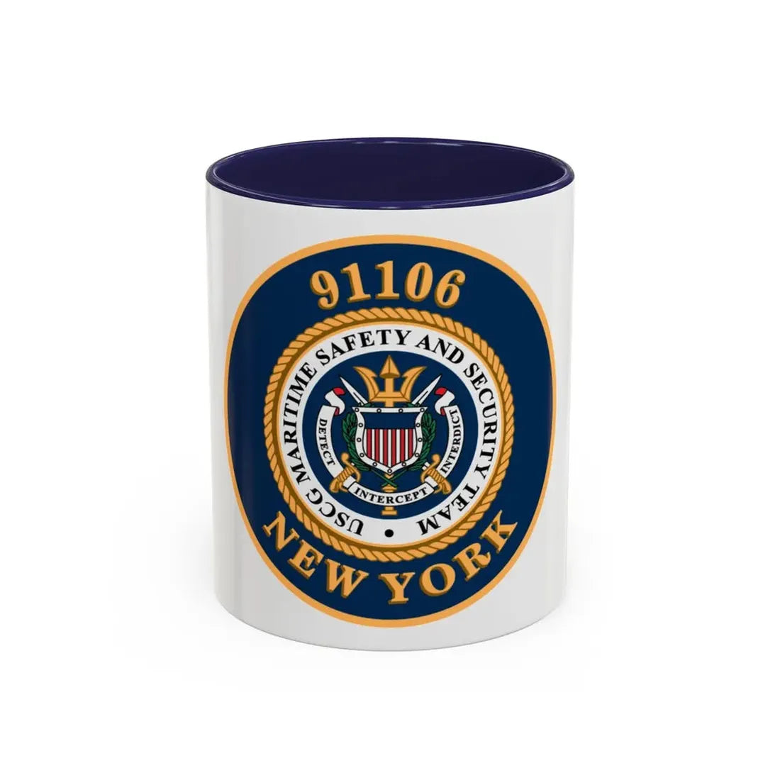 MSST New York 91106 Maritime Safety & Sec Team (U.S. Coast Guard) Accent Coffee Mug 11oz Navy - Go Mug Yourself