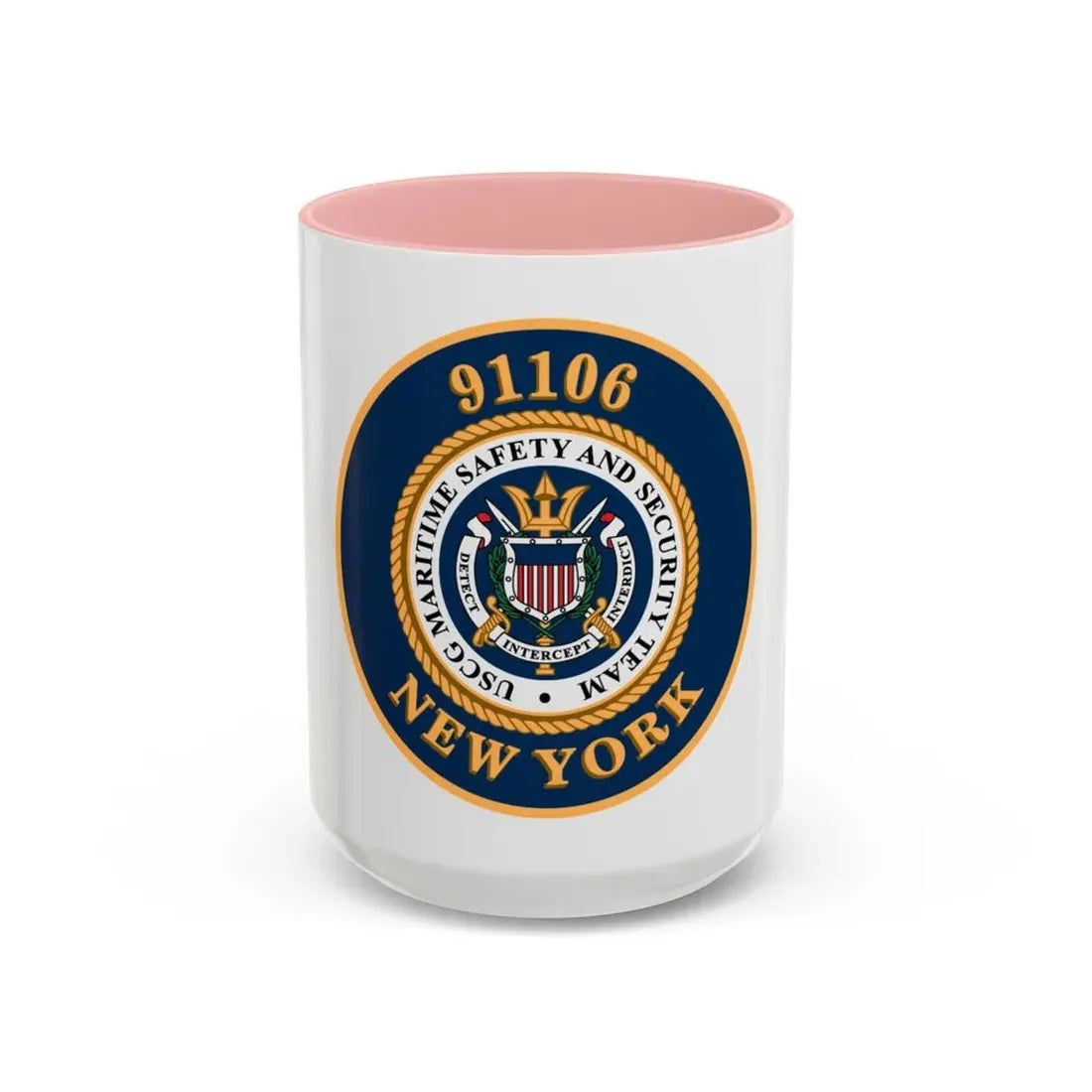 MSST New York 91106 Maritime Safety & Sec Team (U.S. Coast Guard) Accent Coffee Mug 15oz Pink - Go Mug Yourself
