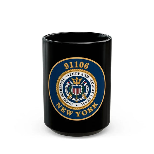 MSST New York 91106 Maritime Safety & Sec Team (U.S. Coast Guard) Black Coffee Mug 15oz - Go Mug Yourself