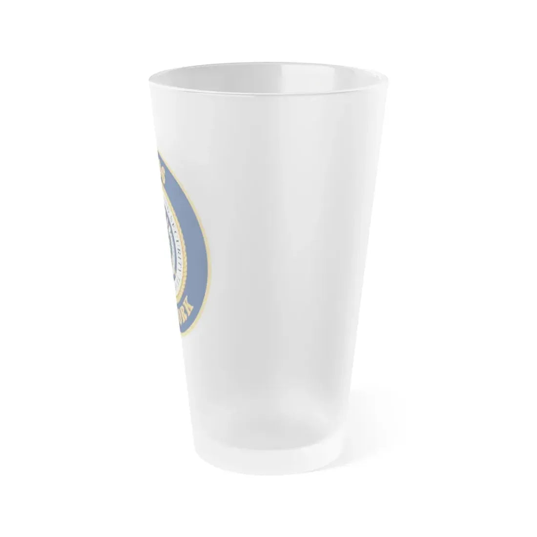MSST New York 91106 Maritime Safety & Sec Team (U.S. Coast Guard) Frosted Pint Glass 16oz - Go Mug Yourself