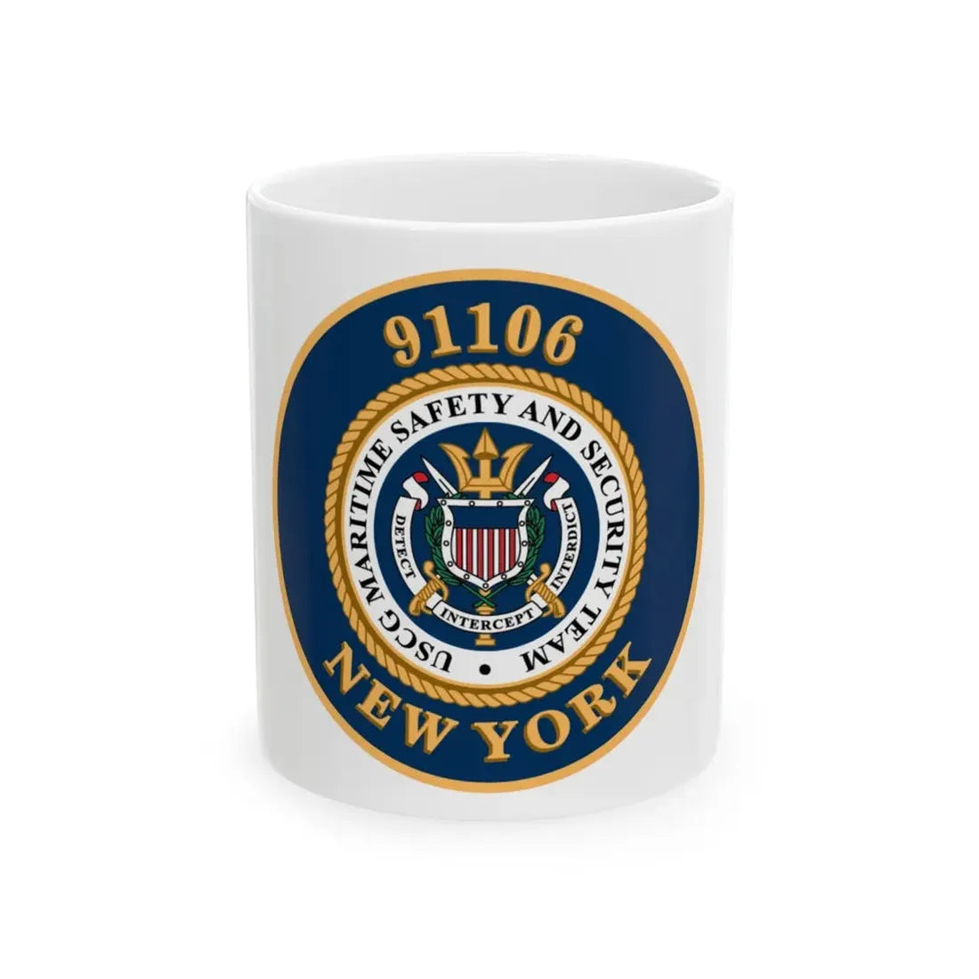 MSST New York 91106 Maritime Safety & Sec Team (U.S. Coast Guard) White Coffee Mug 11oz - Go Mug Yourself