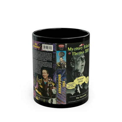 MST3K THE UNEARTHLY (VHS COVER) - Black Coffee Mug 11oz - Go Mug Yourself