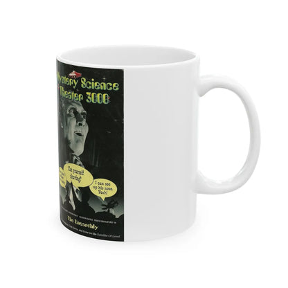 MST3K THE UNEARTHLY (VHS COVER) - White Coffee Mug-Go Mug Yourself