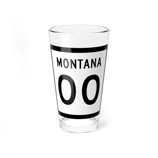 MT-00 template (Montana) (Road Sign) Pint Glss 16oz 16oz - Go Mug Yourself