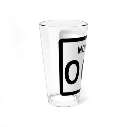 MT-000 template (Montana) (Road Sign) Pint Glss 16oz - Go Mug Yourself