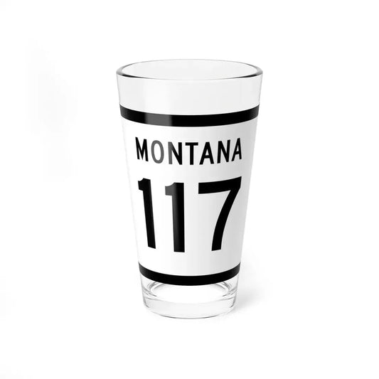 MT-117 (Montana) (Road Sign) Pint Glss 16oz 16oz - Go Mug Yourself
