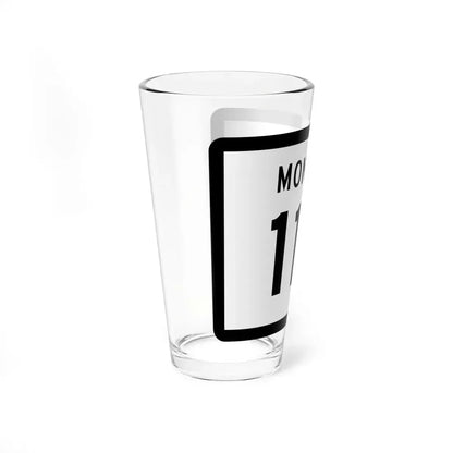 MT-117 (Montana) (Road Sign) Pint Glss 16oz - Go Mug Yourself