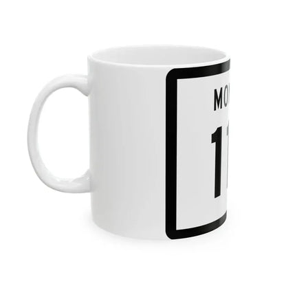 MT-117 (Montana) (Road Sign) White Coffee Mug - Go Mug Yourself