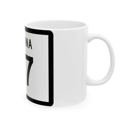 MT-117 (Montana) (Road Sign) White Coffee Mug - Go Mug Yourself