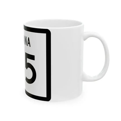 MT-135 (Montana) (Road Sign) White Coffee Mug - Go Mug Yourself