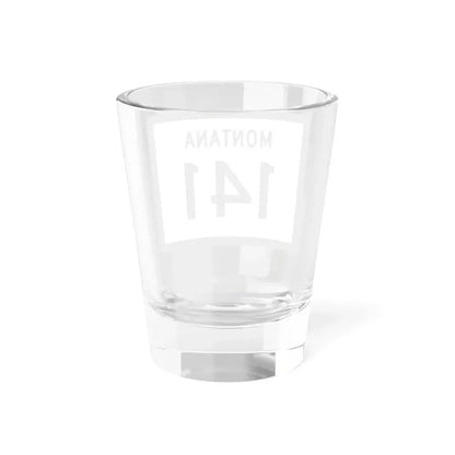MT-141 (Montana) (Road Sign) Shot Glass 1.5oz - Go Mug Yourself