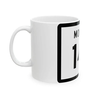 MT-141 (Montana) (Road Sign) White Coffee Mug - Go Mug Yourself